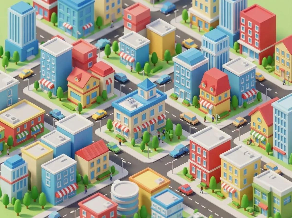 3D Isometric City