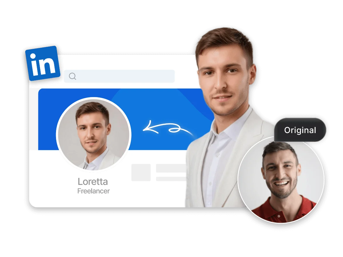 Professional headshot avatar generated by AI — studio-quality portrait for LinkedIn and corporate use