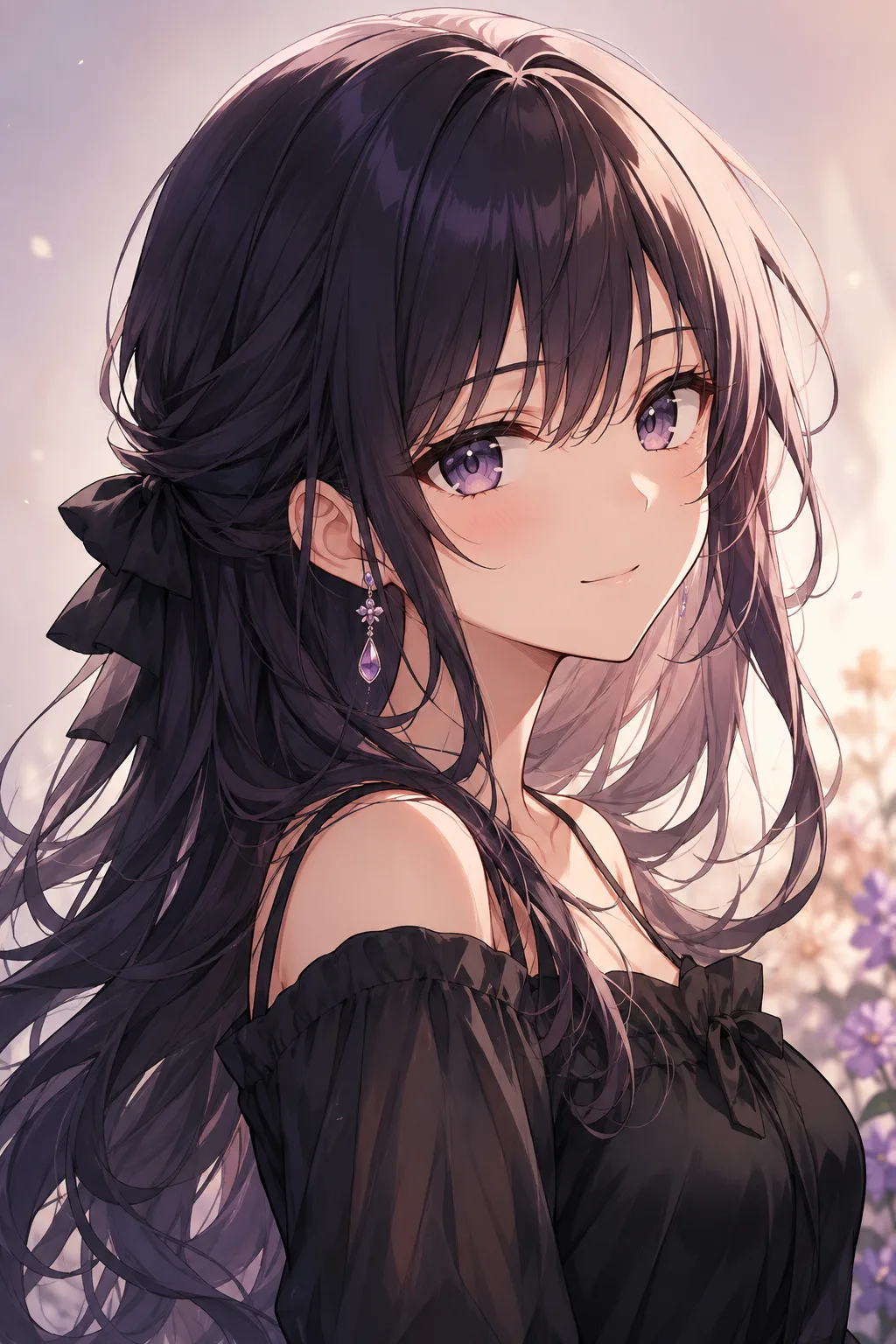 Retrato de perfil anime