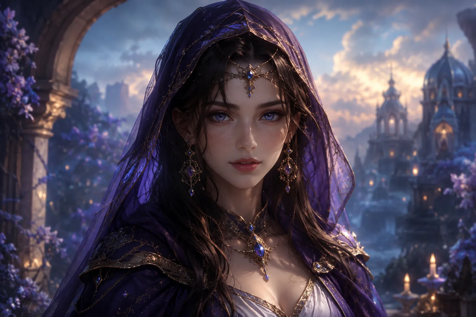 Retrato de personagem de fantasia