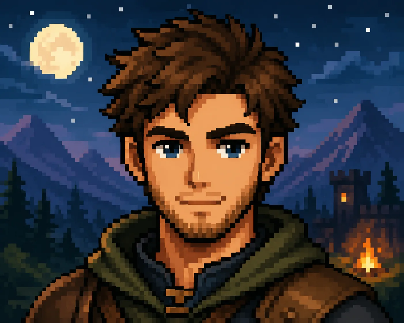 Herói pixel retrô