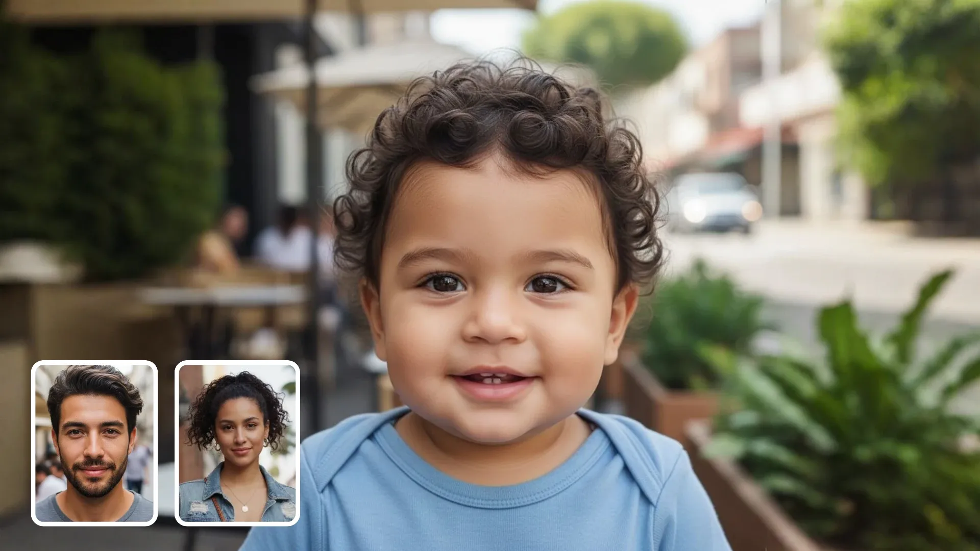 AI Baby Generator by Createimg.ai – predict your future baby's face from parent photos online