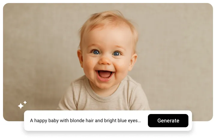 AI baby generator face prediction – custom baby created from text description