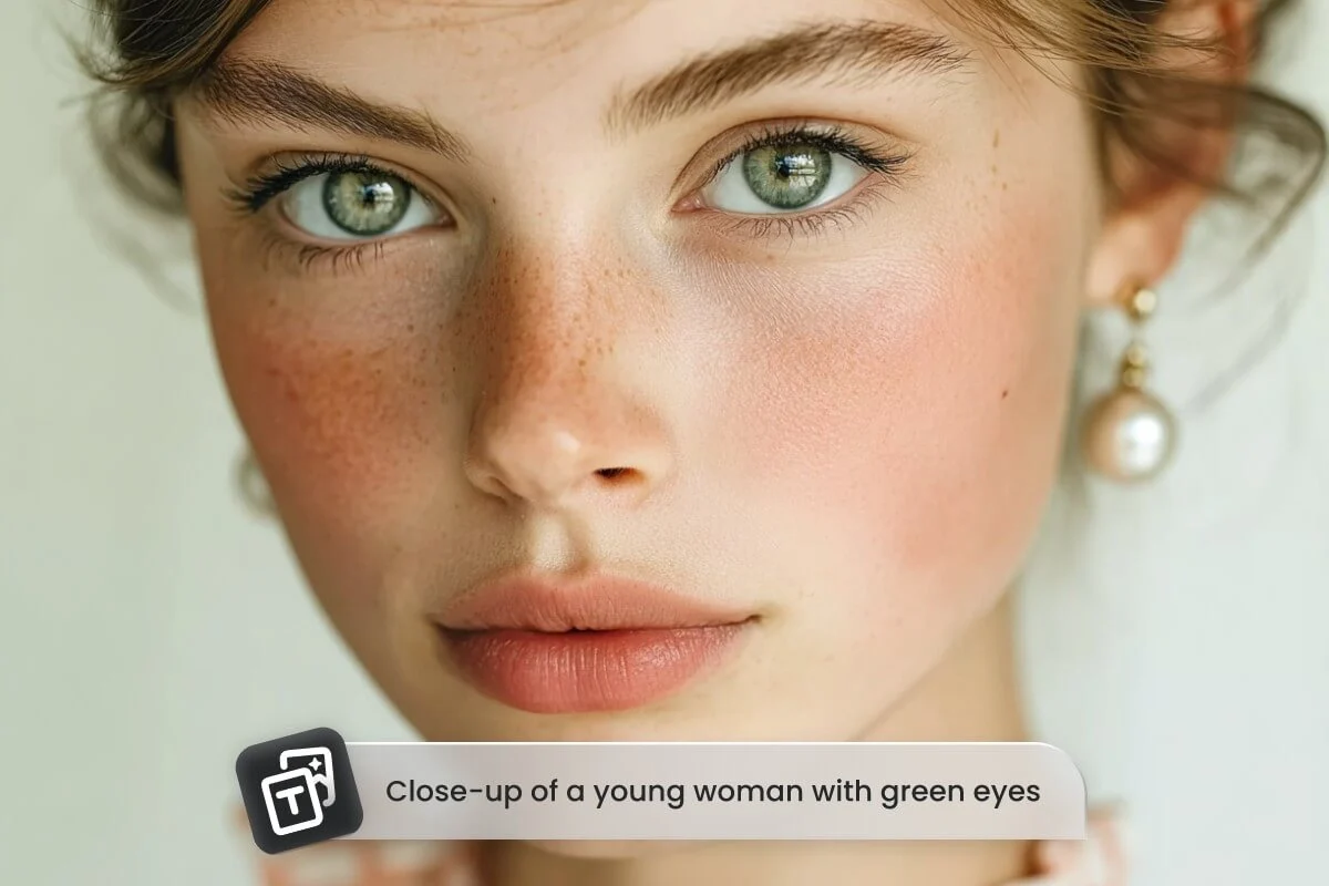 AI face generated from text description by AI face generator on Createimg.ai