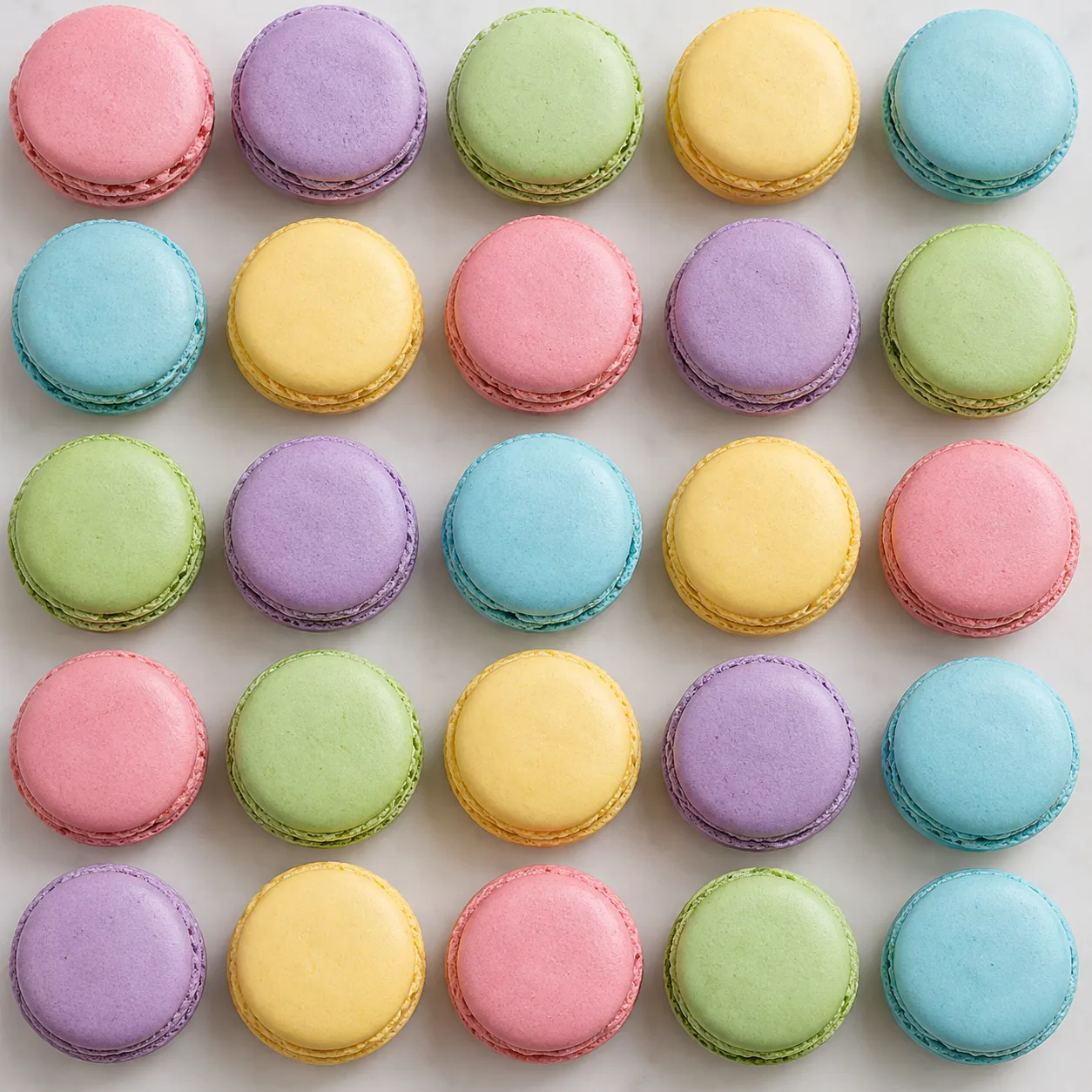 デザート · マカロンのグリッド並べ