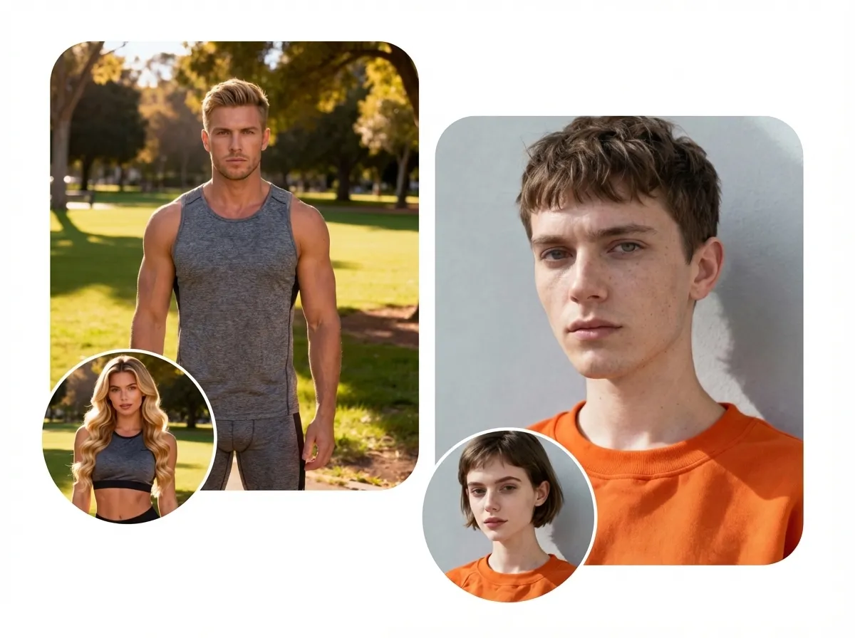 Gender Swap IA de Createimg.ai – transformations réalistes homme-femme et femme-homme en ligne