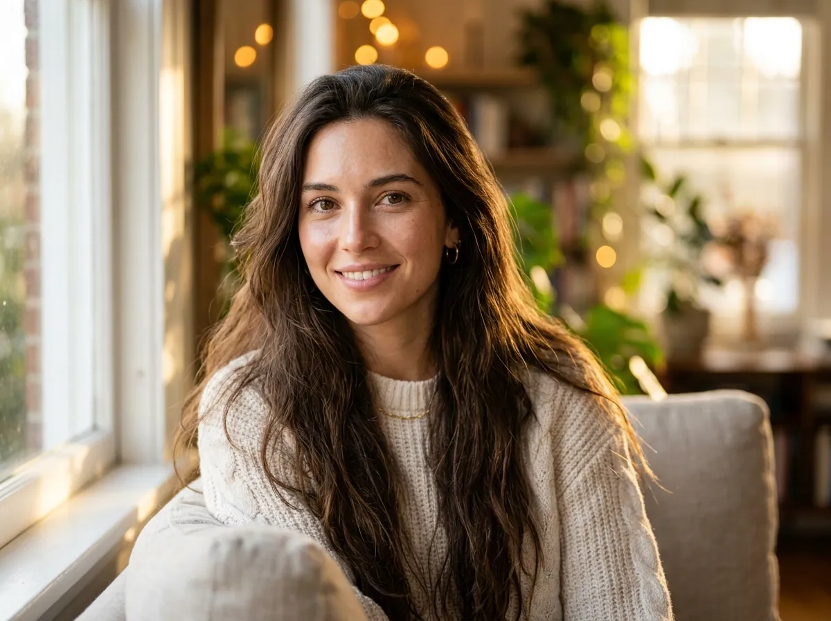 Photorealistic AI girlfriend portrait generated by AI girlfriend generator on Createimg.ai