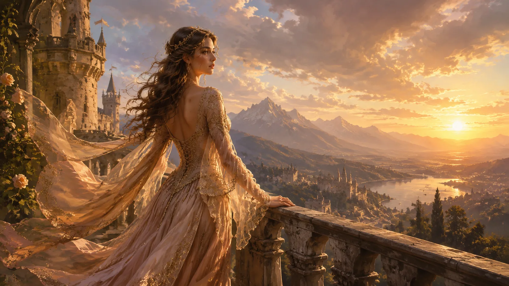 Fantasy Castle Balcony