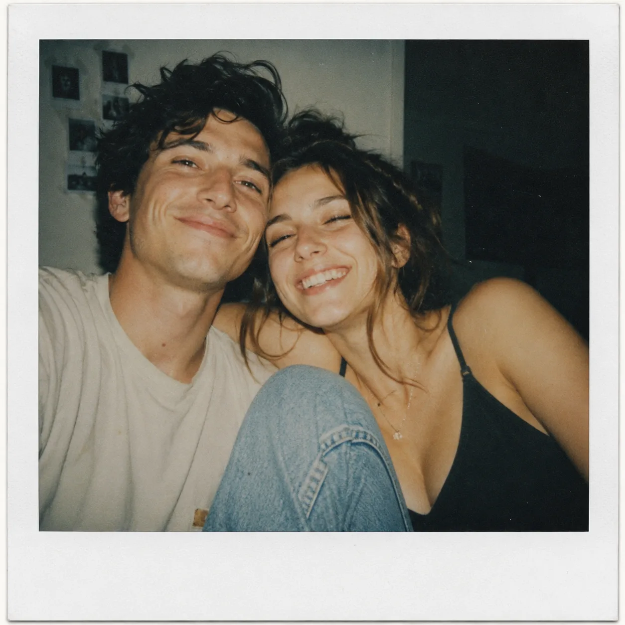 Instant-Film Couple Photo