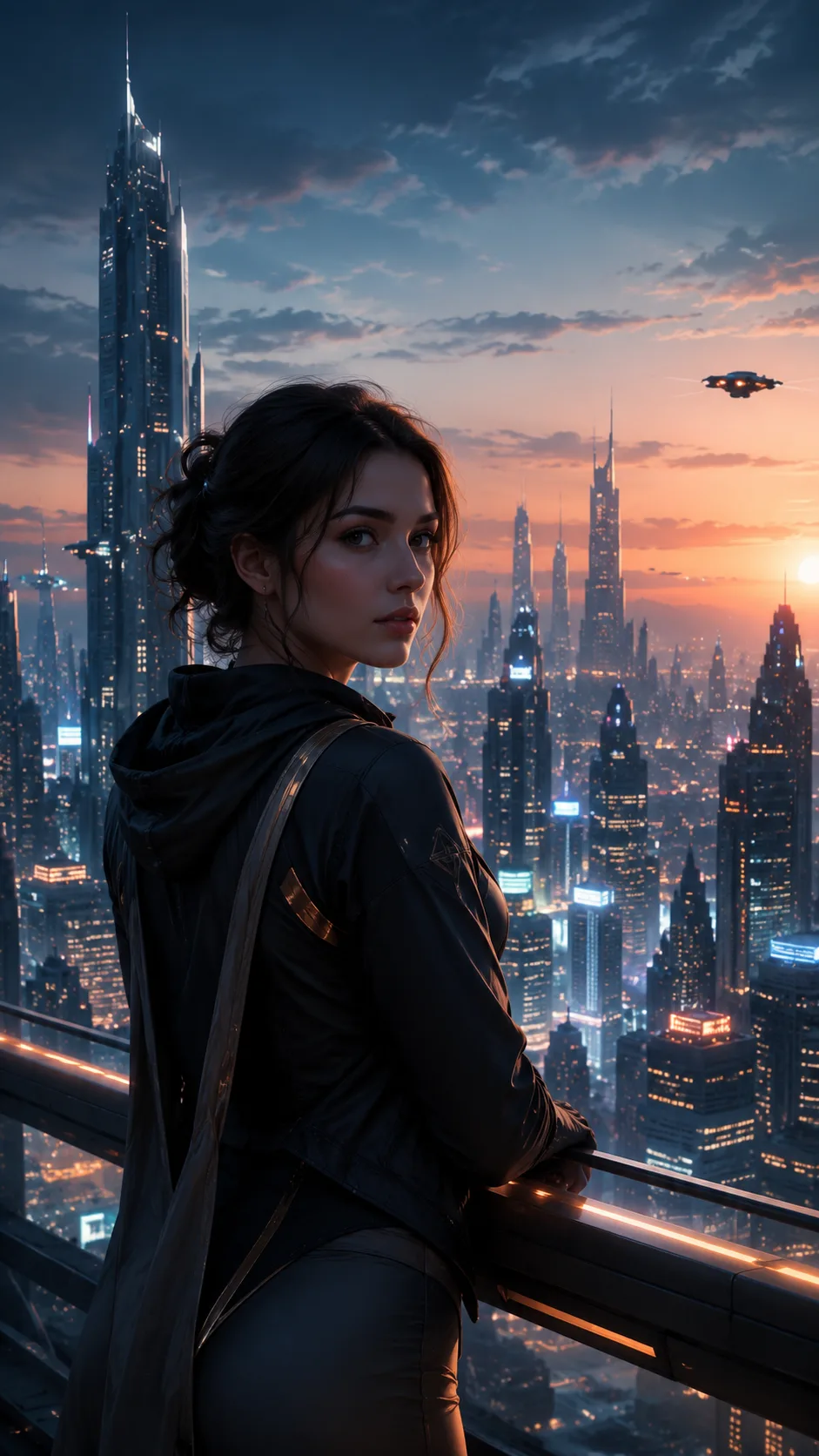 Sci-Fi Skyline Portrait