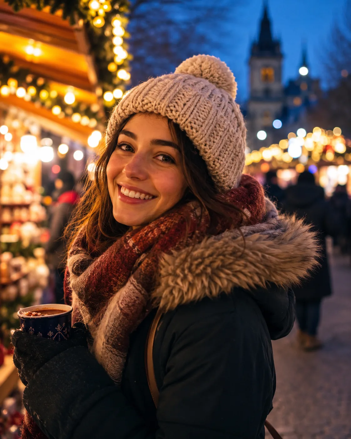Winter Market Evening