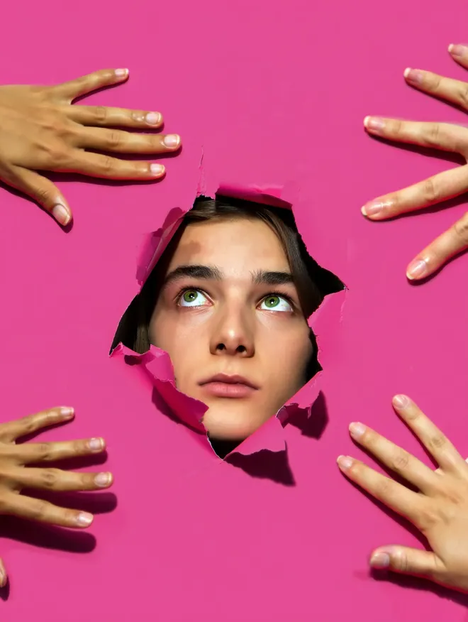 Surreal Fashion Portrait AI Image