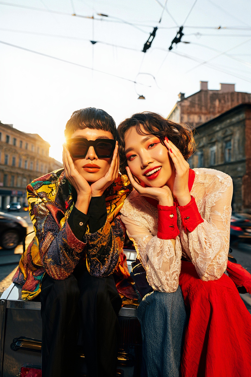 High-Fashion Editorial Duo