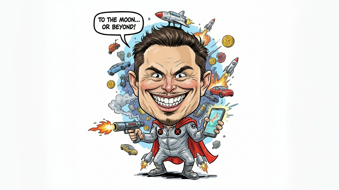 Caricature Musk