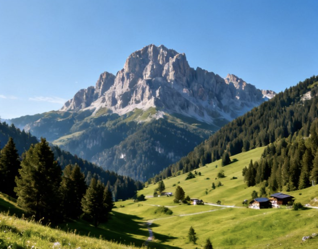 AI Mountain Photo Unblur