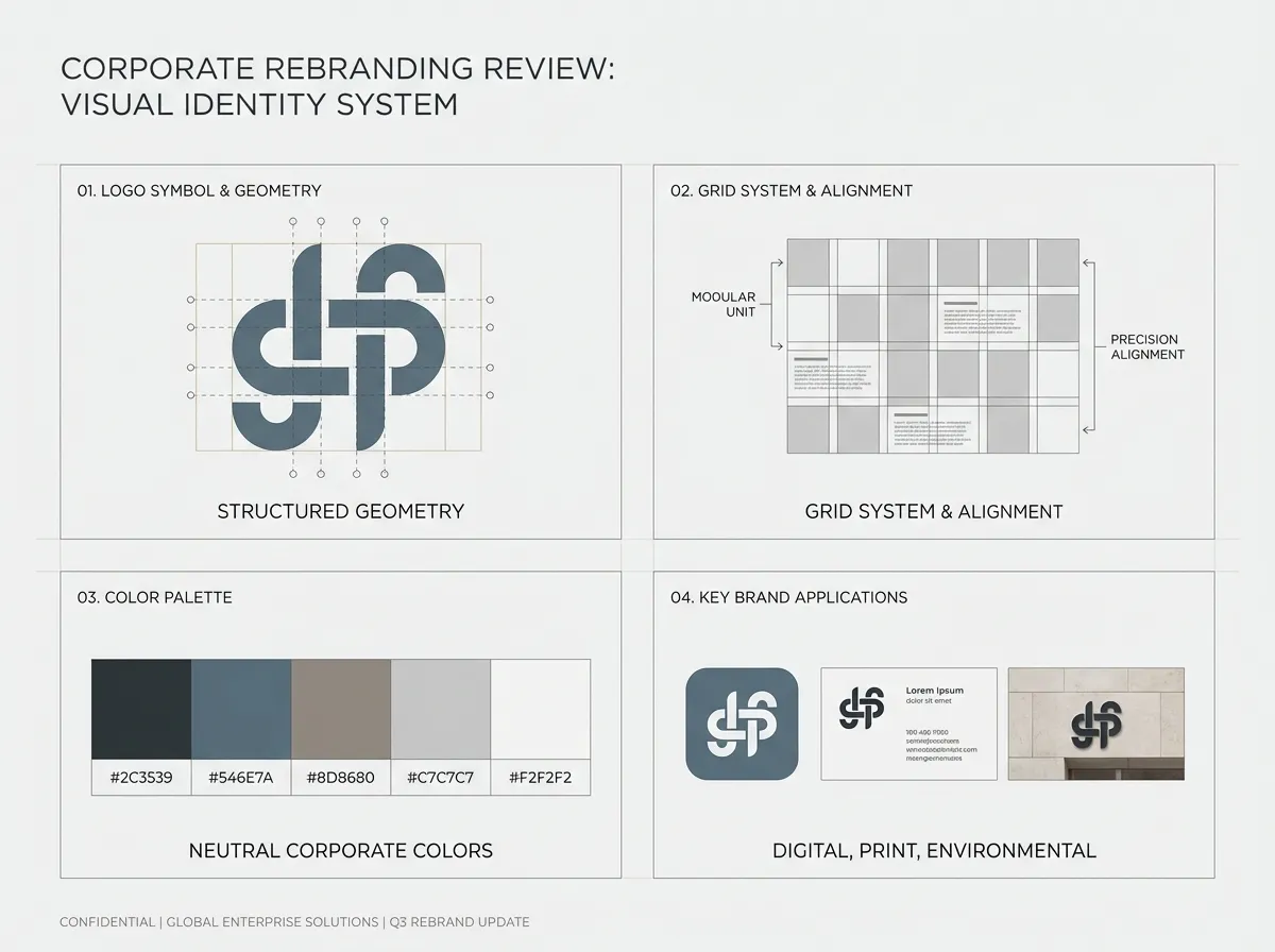 AI logo generator example: minimalist and clean brand logo