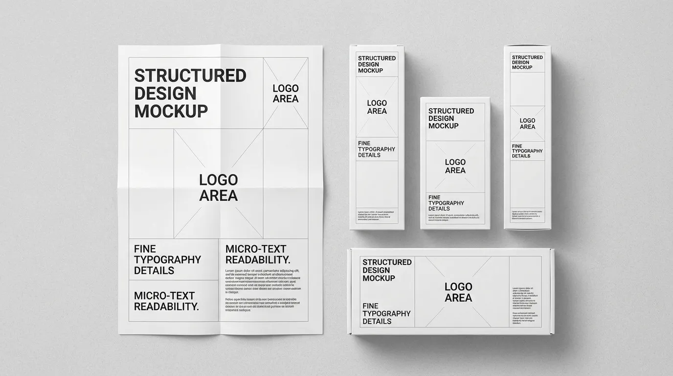 Seedream 4.5 AI poster and packaging style layout with clear small text and logos