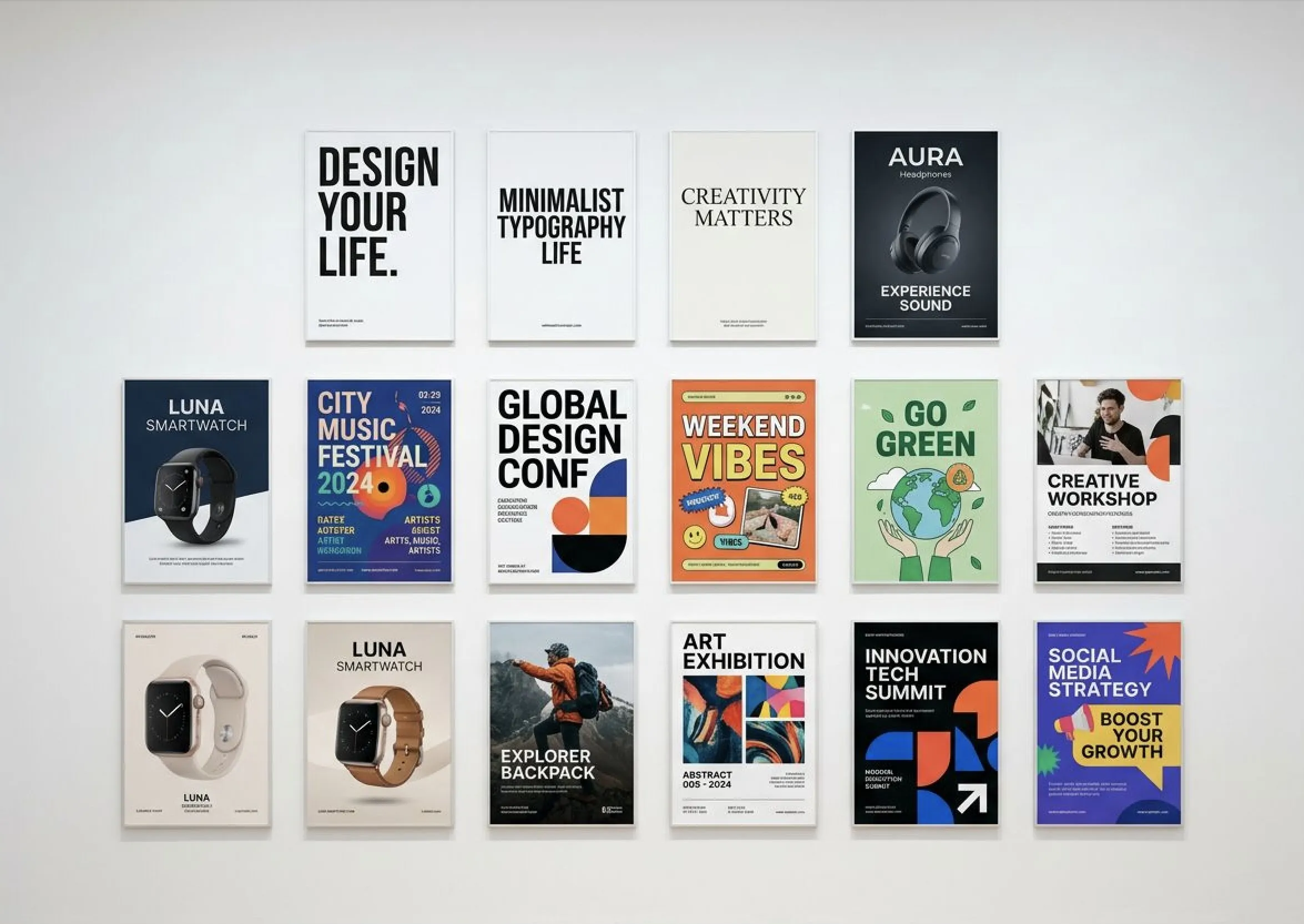 KI-Poster-Generator von Createimg.ai – professionelle Poster-Designs online mit KI erstellen