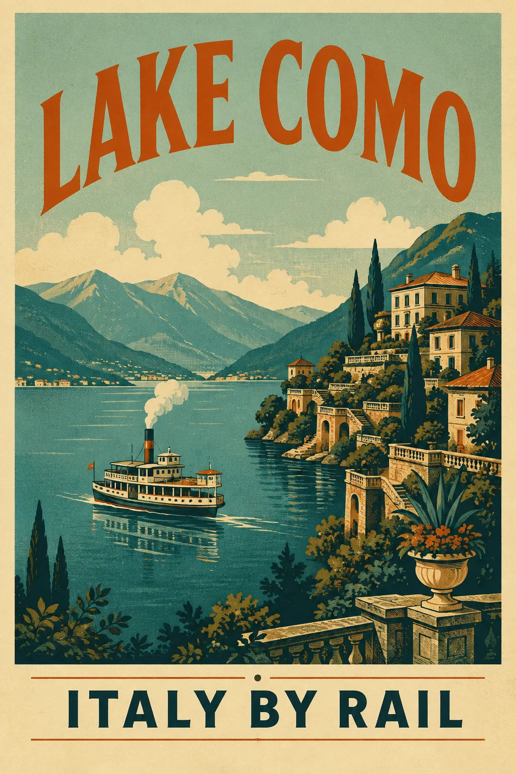 Affiche de voyage vintage