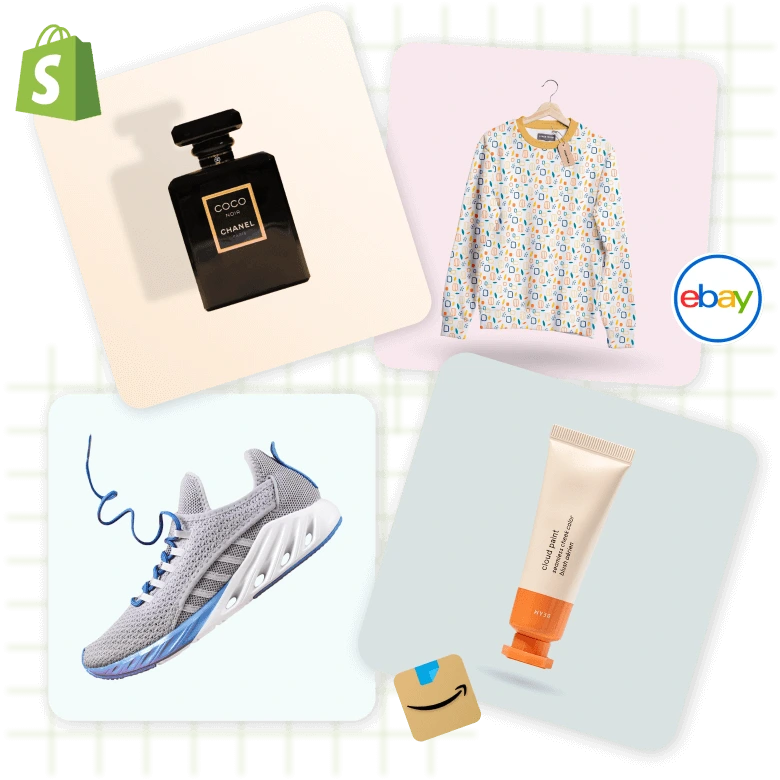 AI-generated product photos optimized for e-commerce marketplaces