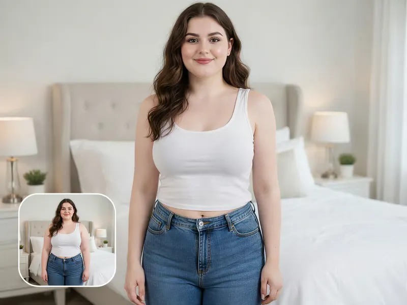 Filtro Skinny IA de Createimg.ai – adelgaza fotos al instante para un retrato realista y elegante