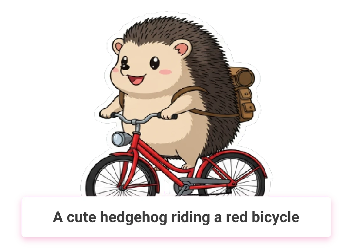 AI-generated kawaii mascot sticker created from text with bold outline and pastel palette