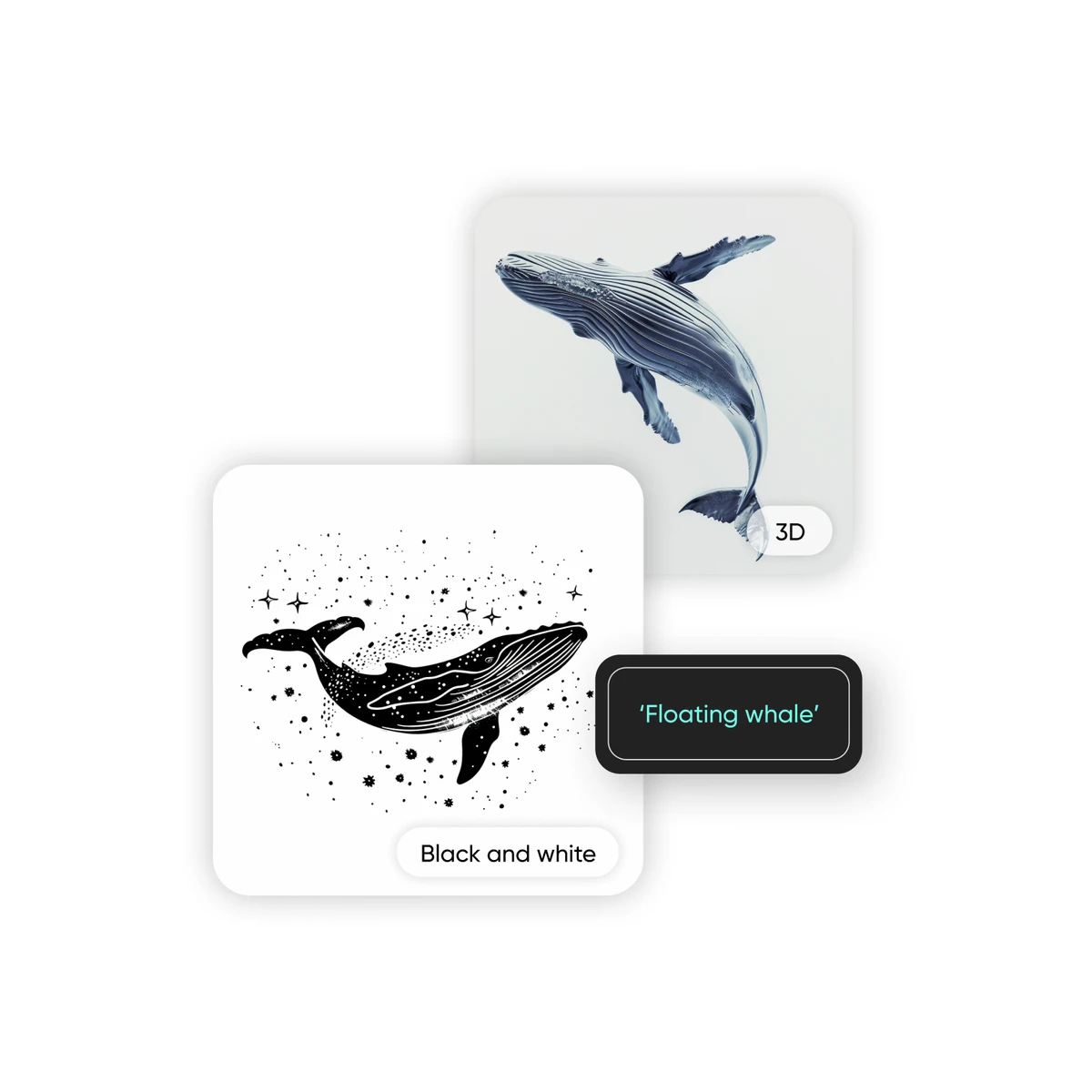 KI-Tattoo-Generator zeigt verschiedene Tattoo-Stile von Japanisch bis Geometrisch bis Aquarell