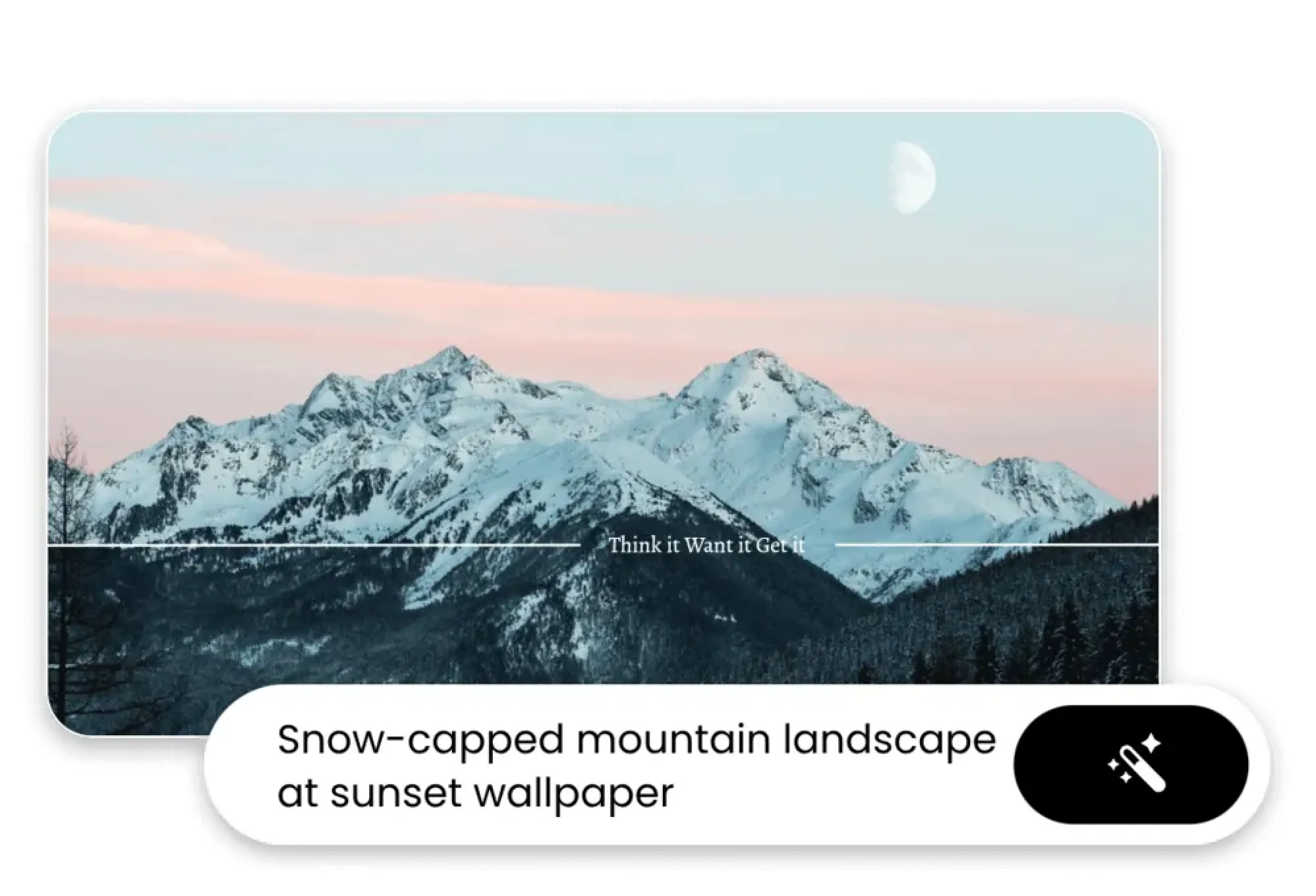 AI-generated wallpaper displayed on multiple devices for print and digital use