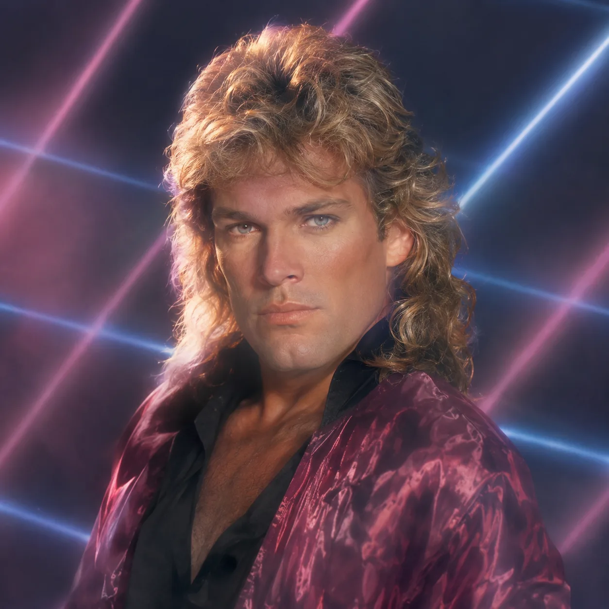 Retrato sério de estúdio dos 1980s que deu errado