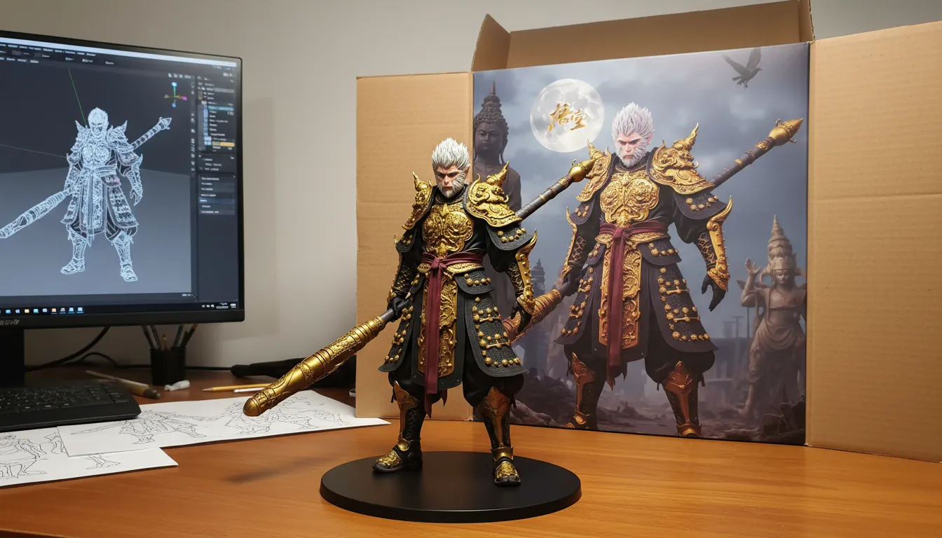 Figurine d’action IA conservant les traits et caractéristiques du sujet