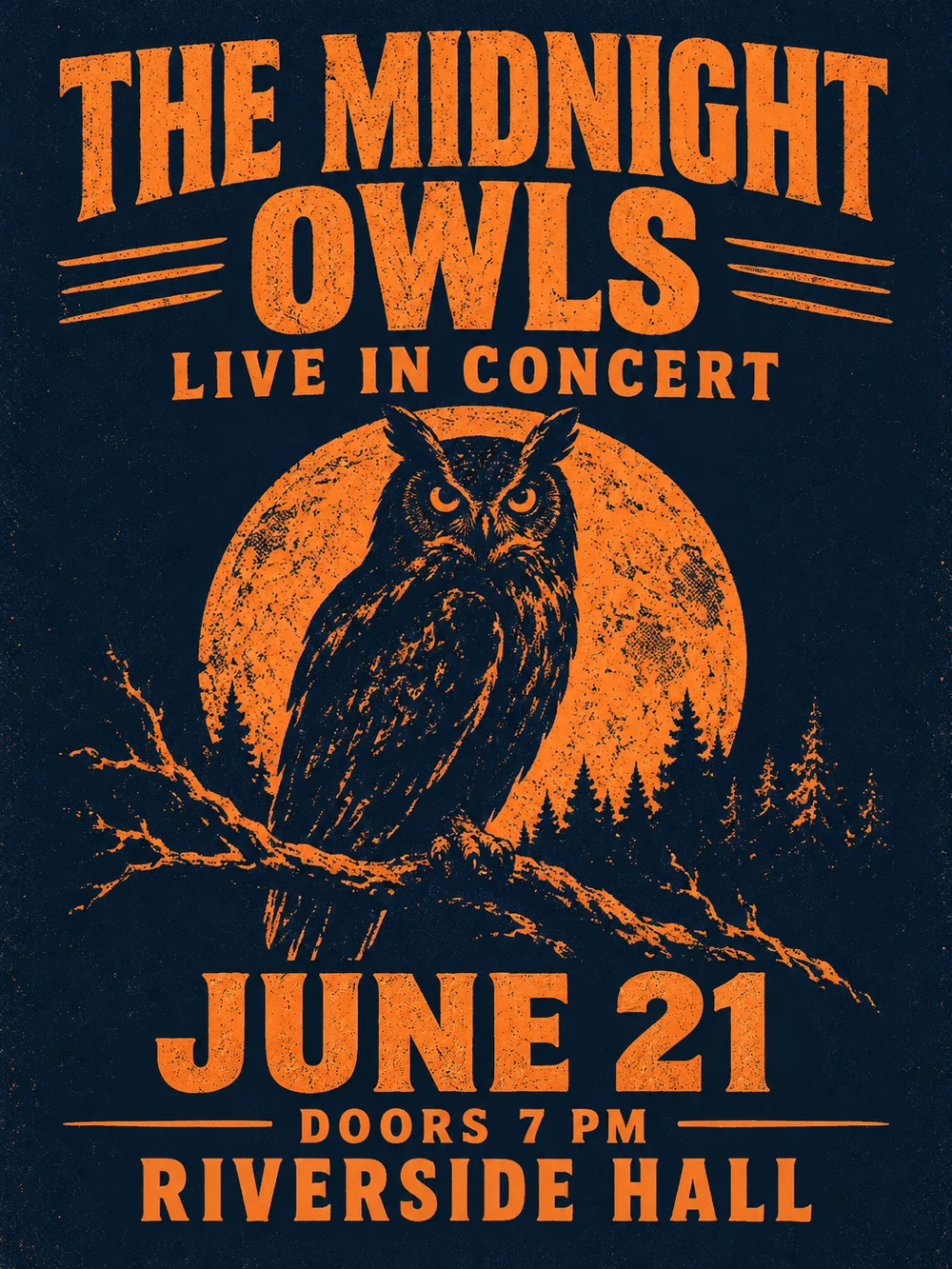 The same concert poster with the date changed to JUNE 21