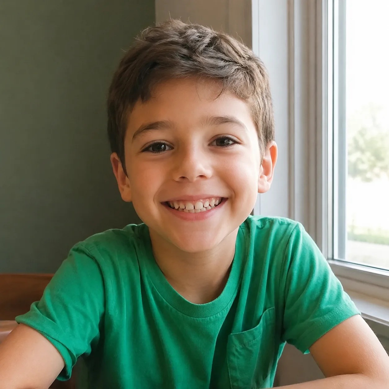 A sharp, well-lit photo of a child smiling
