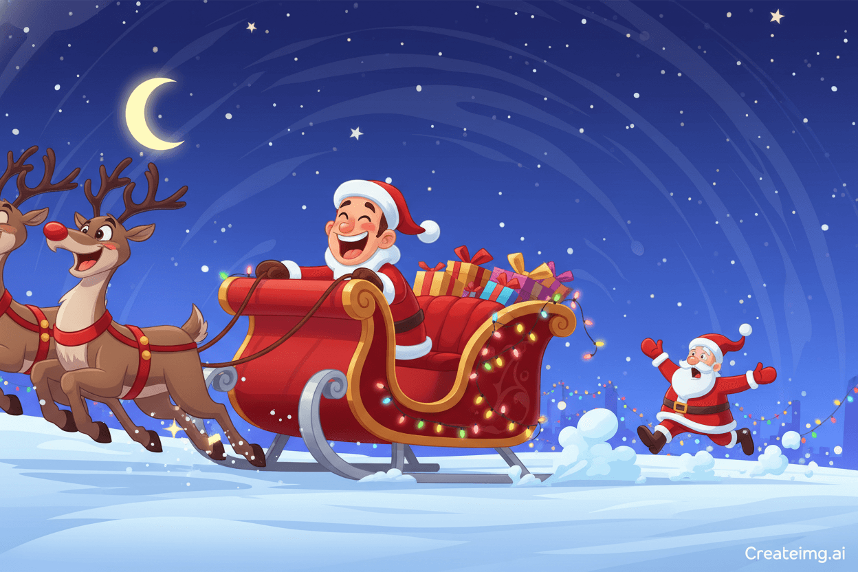 Funny AI Christmas Image