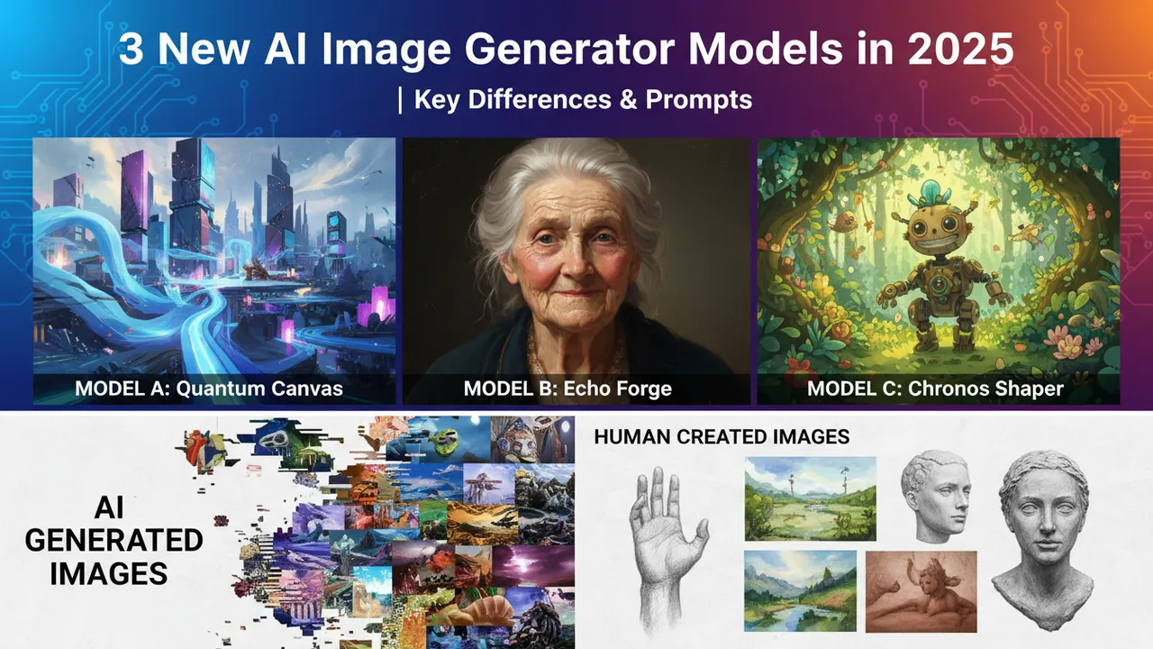3 New AI Image Generator Models in 2025 | Key Differences & Prompts