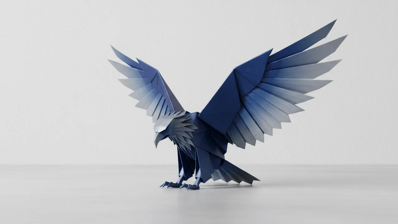 Visual output from Seedream 4.0 AI image model showing folded paper origami art with refined color gradients and smooth lighting