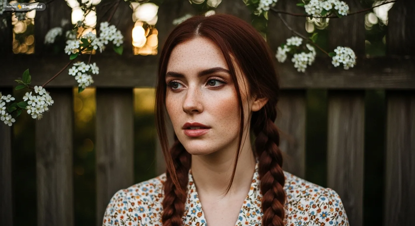 Nostalgic portrait in 1970s editorial photography style generated with Simplified AI’s text-to-image tool.