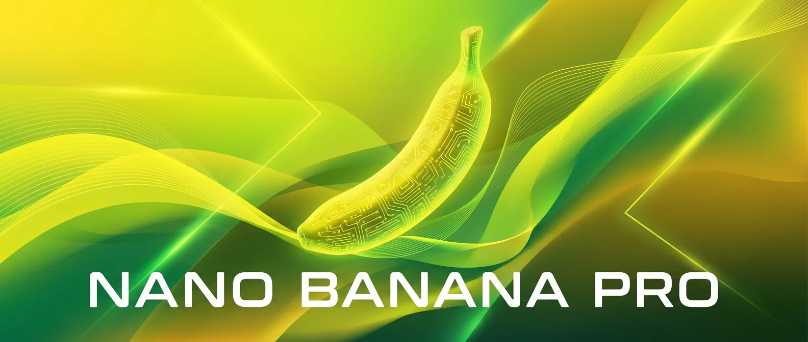 Hero image showing an overview of Nano Banana Pro, Google DeepMind’s upgraded Gemini 3 Pro Image model, featuring its improved visual quality, text rendering accuracy, brand consistency tools, and full-spectrum enhancements over the older Nano Banana model.