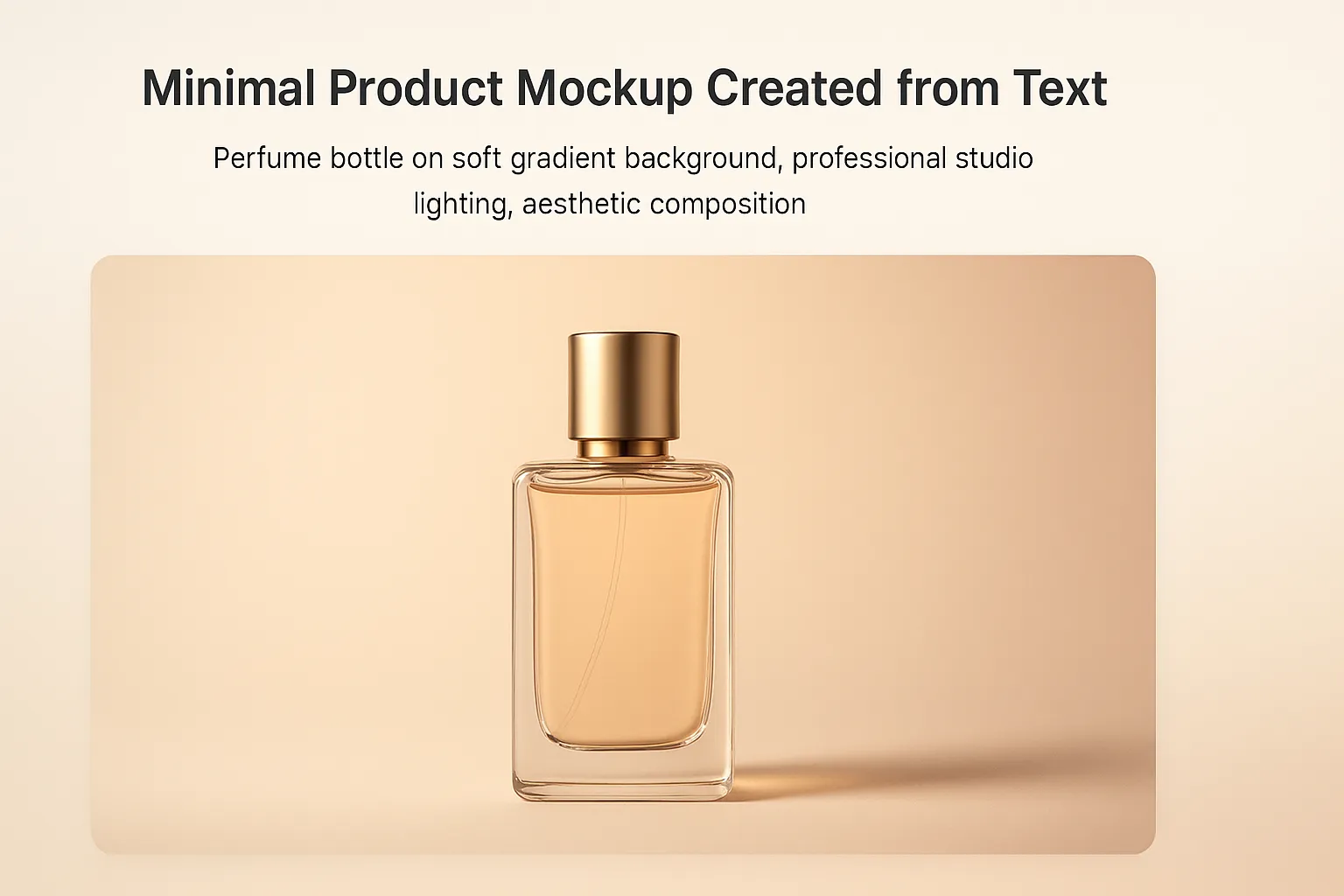 AI-generated product concept image created from text prompt showing realistic branding and studio lighting