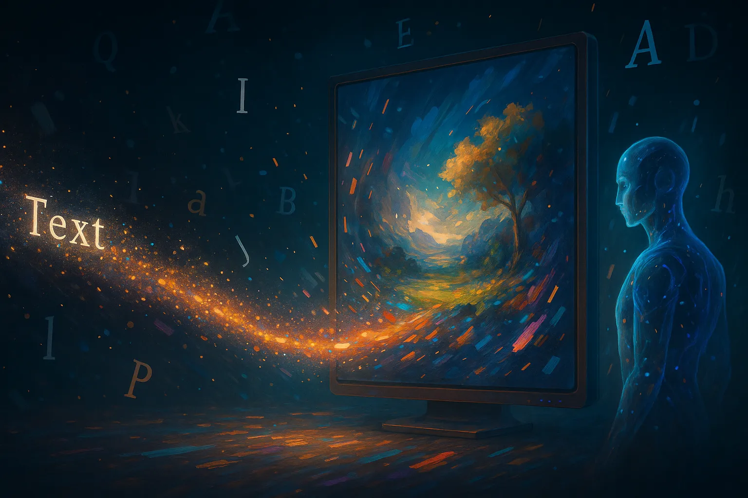 All-in-one Text to Image AI generator transforming written prompts into professional visuals using multiple AI models on Createimg.ai